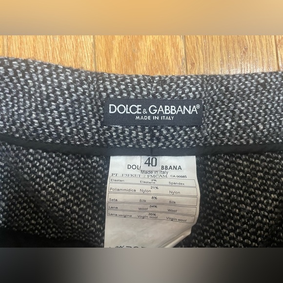 Dolce and Gabbana Houndstooth Wool Pants Size 27 - Picture 5 of 7
